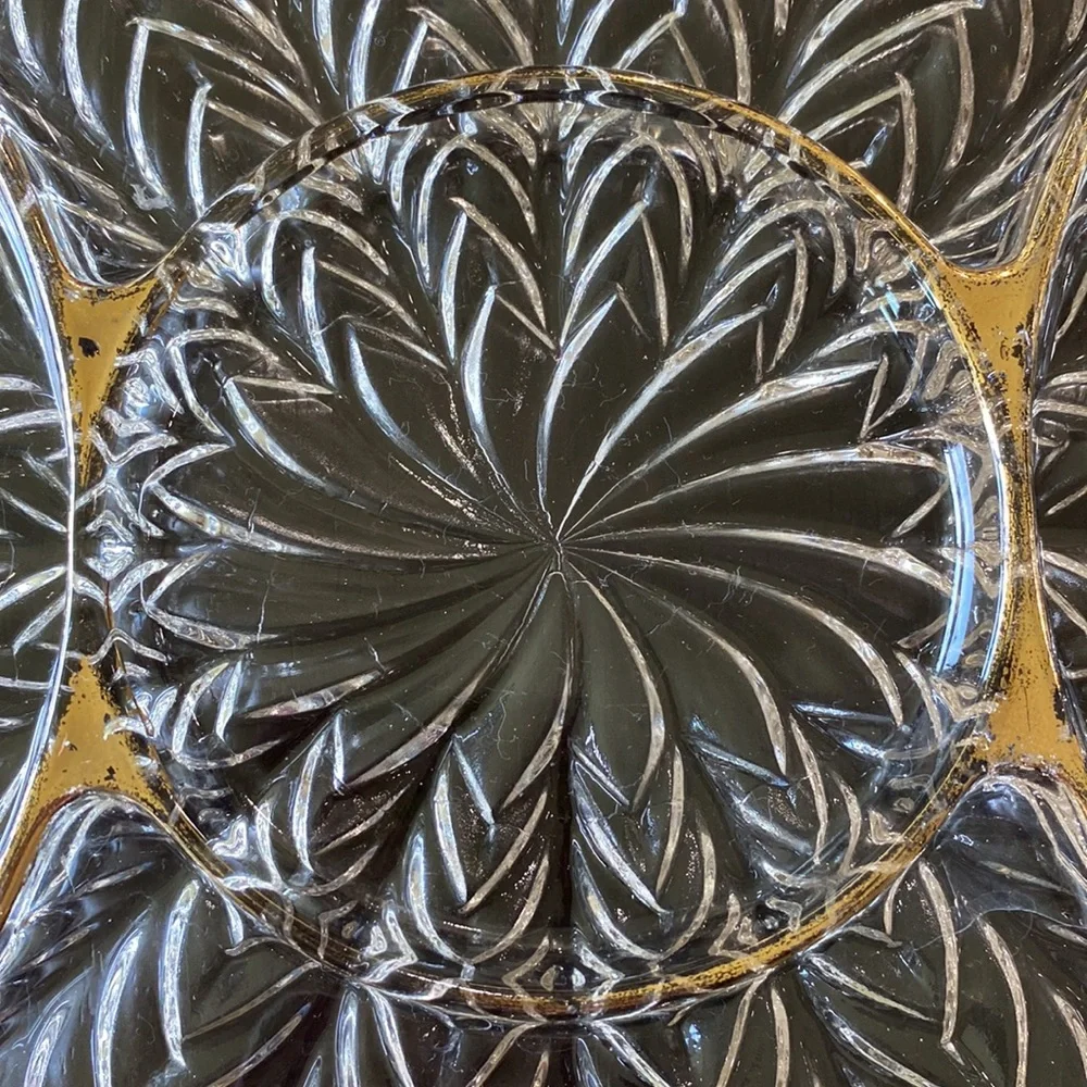 1950’s Vintage Jeanette Feather Pattern 5 Part Relish Tray!